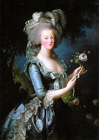 Мария Антуанетта Австрийская. Мария-Антуанетта с розой, Элизабет Виже-Лебрен, 1783 г.