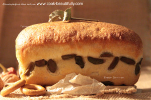 Греческий хлеб с оливками